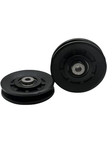 XAGOFIT Set of 2 Universal 90mm Gym Pulley Wheels - Waterproof Bearings for Premium Fitness Equipment Replacement.