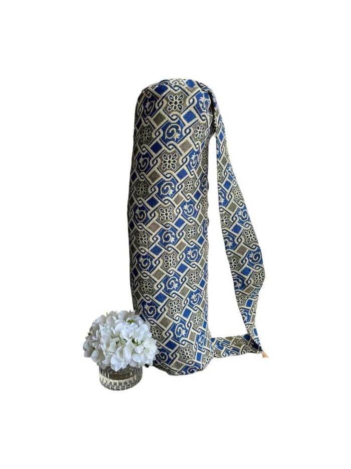 Yoga mat bag - Gardenia Blue - Run To Yoga