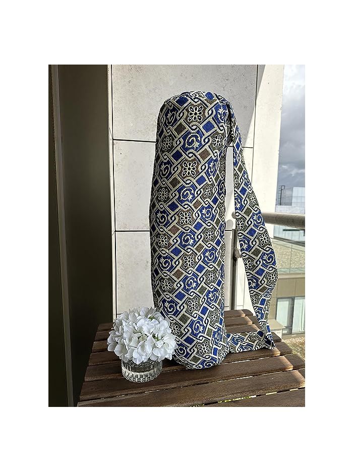 Sac à Tapis De Yoga Indien Fait Main – Motif Mandala, Noir Et Doré